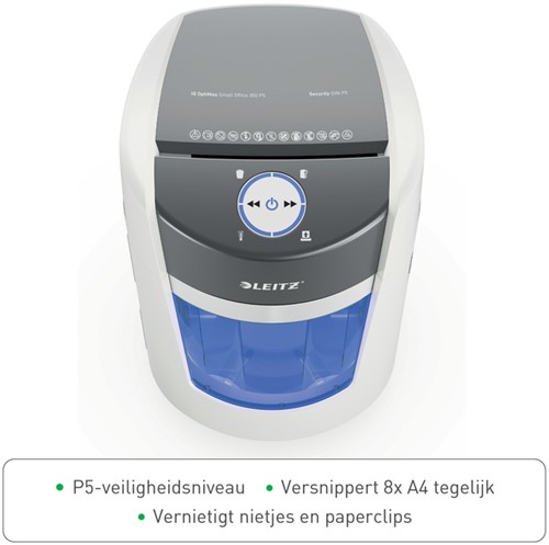 Papiervernietiger Leitz IQ OptiMax 350 Smal Office 1 Stuk-2