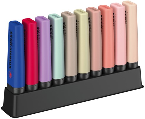 Markeerstift STABILO Boss Wildfl- Natu Co ass 10st 10 Stuk-2