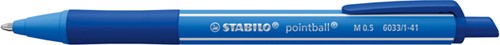 Balpen STABILO pointball colorful bl blist à 2st 2 Stuk-2
