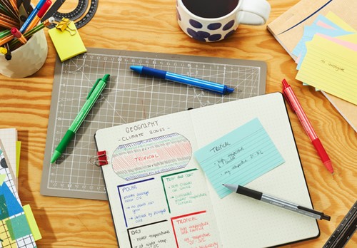 Balpen STABILO pointball colorful bl blist à 2st 2 Stuk-2