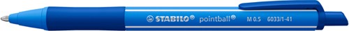 Balpen STABILO pointball colorful blauw 1 Stuk