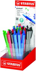 Balpen STABILO pointball colorful assorti 1 Stuk