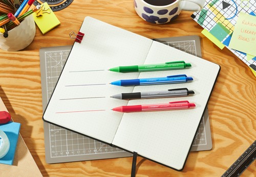 Balpen STABILO pointball colorful ass blist à 3st 3 Stuk-5