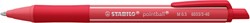 Balpen STABILO pointball colorful  rood 1 Stuk