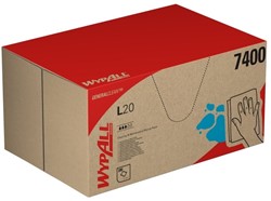 Poetsdoek WypAll L20 GeneralClean 420x330mm blauw 280 Vel