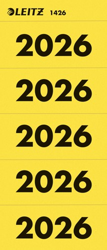 Rugetiket Leitz 2026 geel 100 stuks 100 Stuk