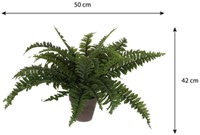 Kunstplant Mica Boston varen groen in pot 1 Stuk-1