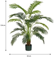 Kunstplant Mica Areca palm in pot groen 1 Stuk-2