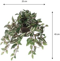 Kunstplant Mica Tradescantia hangend groen 1 Stuk-1