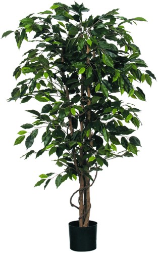 Kunstplant Mica Ficus groen in pot 1 Stuk