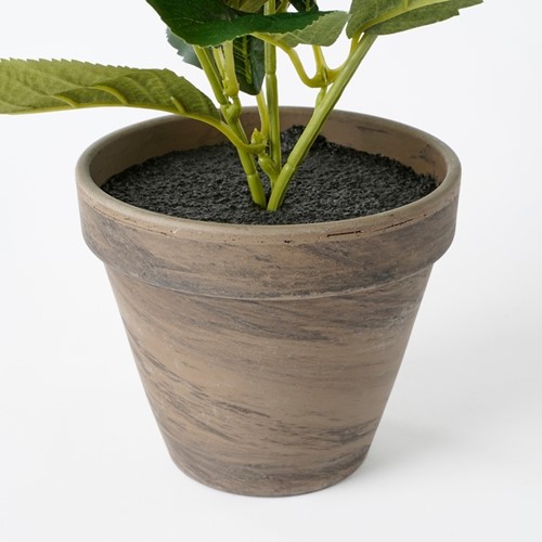 Kunstplant Mica Hortensia in pot groen 1 Stuk-3