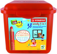 Kleurpotlood STABILO 882 woody 3 in 1 38st ass 38 Stuk