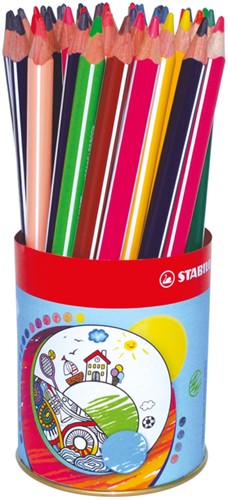 Kleurpotlood STABILO 203 Trio dik 38st assorti 38 Stuk