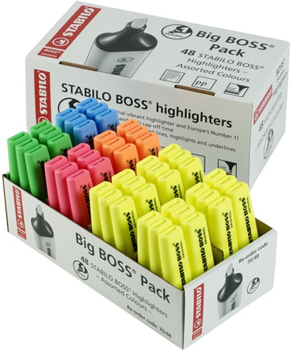 Markeerstift STABILO BOSS 70 48st assorti 48 Stuk