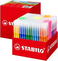 Viltstift STABILO Trio A-Z 378 240st assorti 240 Stuk