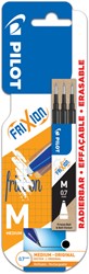 Rollerpenvulling PILOT friXion BLS-FR7 3st M zwart 3 Stuk