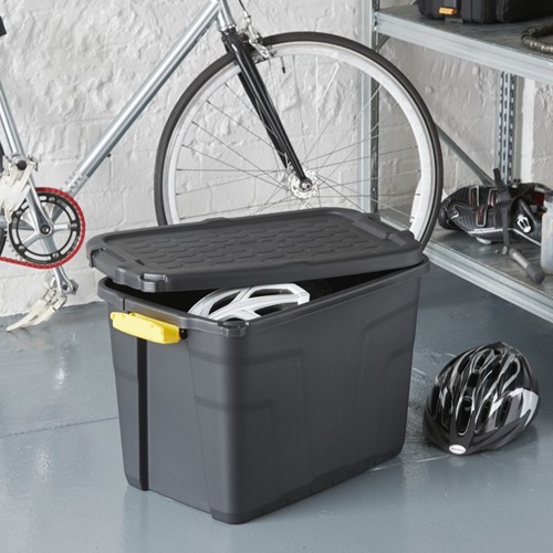 Opbergbox Bankers Box 60L met hndgr robuust zwart 1 Stuk-3