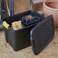 Opbergbox Bankers Box 60L met hndgr robuust zwart 1 Stuk-1