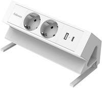 Stekkerdoos Fellowes PDF 2v incl USB A+C 2m wit 1 Stuk