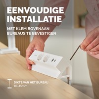 Stekkerdoos Fellowes PDF 2v incl USB A+C 2m wit 1 Stuk-4