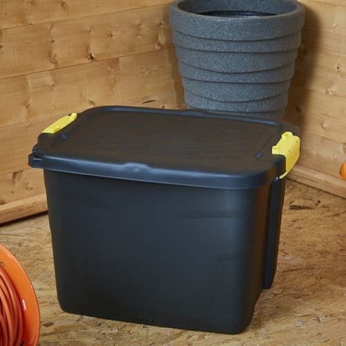 Opbergbox Bankers Box 42l met hndgr robuust zwart 1 Stuk-3