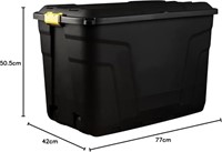 Opbergbox Bankers Box 110L wielen robuust zwart 1 Stuk-2