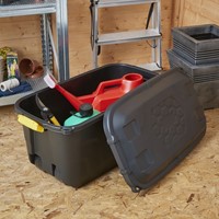 Opbergbox Bankers Box 75L wielen robuust zwart 1 Stuk-3