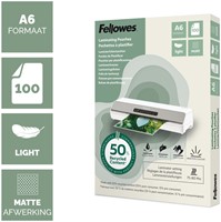 Lamineerhoes Fellowes A6 light gerecycled mat 100 Stuk-2