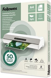 Lamineerhoes Fellowes A4 2x75micron recycled mat 100 Stuk