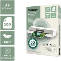Lamineerhoes Fellowes A4 light gerecycled mat 100 Stuk-2