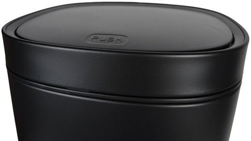 Afvalbak Desq Touch 50 liter RVS zwart 1 Stuk-2