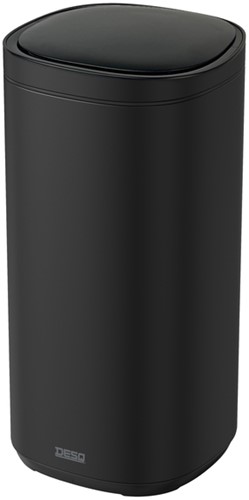 Afvalbak Desq Sensor 50 liter RVS zwart 1 Stuk