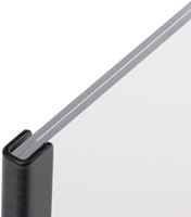 Kaarthouder Europel zwart metaal met acryl bord A4 1 Stuk-5