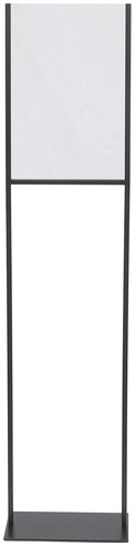 Infostandaard  zwart metaal met acryl bord A3 1 Stuk