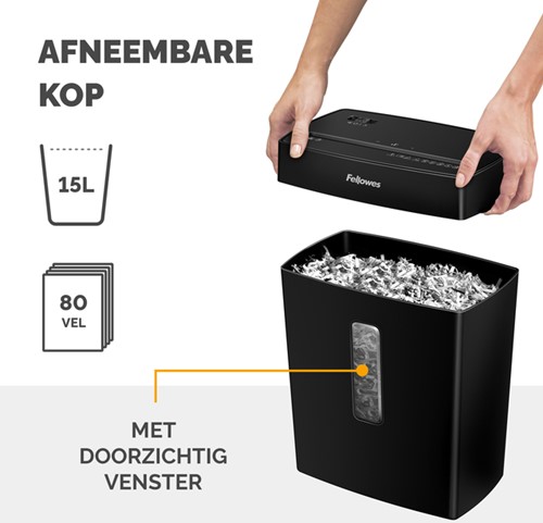 Papiervernietiger Fellowes P-42C 4x34mm 1 Stuk-2