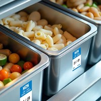 Etiket Avery HACCP maandag-blauw 25x25mm 1000st 1000 Stuk-3