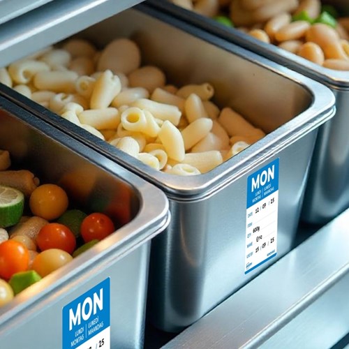 Etiket Avery HACCP maandag-blauw 40x56mm 500st 500 Stuk-3