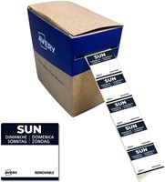 Etiket Avery HACCP zondag-zwart 25x25mm 1000st 1000 Stuk