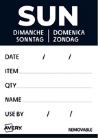 Etiket Avery HACCP zondag-zwart 40x56mm 500st 500 Stuk-2