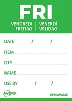Etiket Avery HACCP vrijdag-groen 40x56mm 500st 500 Stuk-2