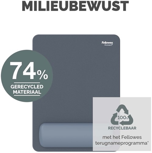 Muismat met polssteun Fellowes Breyta XL blauw 1 Stuk-5