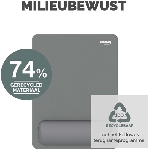 Muismat met polssteun Fellowes Breyta XL grijs 1 Stuk-5