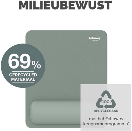 Muismat met polssteun Fellowes Breyta saliegroen 1 Stuk-5
