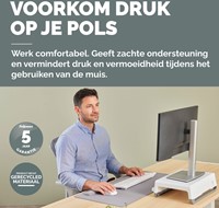 Polssteun Fellowes Breyta palm grijs 1 Stuk-1