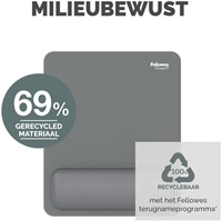 Muismat met polssteun Fellowes Breyta grijs 1 Stuk-5