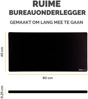 Bureau-onderlegger Fellowes Breyta zwart 1 Stuk-2