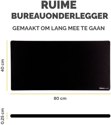 Bureau-onderlegger Fellowes Breyta zwart 1 Stuk-2