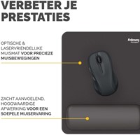 Muismat met polssteun Fellowes Breyta zwart 1 Stuk-3