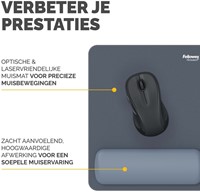 Muismat met polssteun Fellowes Breyta blauw 1 Stuk-3