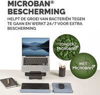 Muismat met polssteun Fellowes Breyta blauw 1 Stuk-2